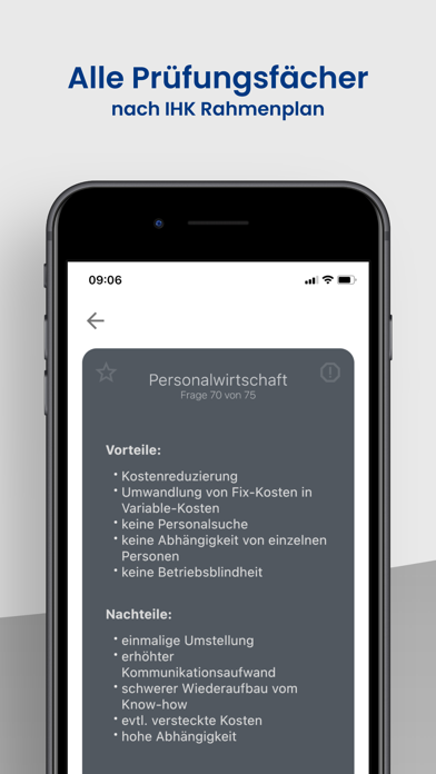 Betriebswirt Lernkarten Screenshot