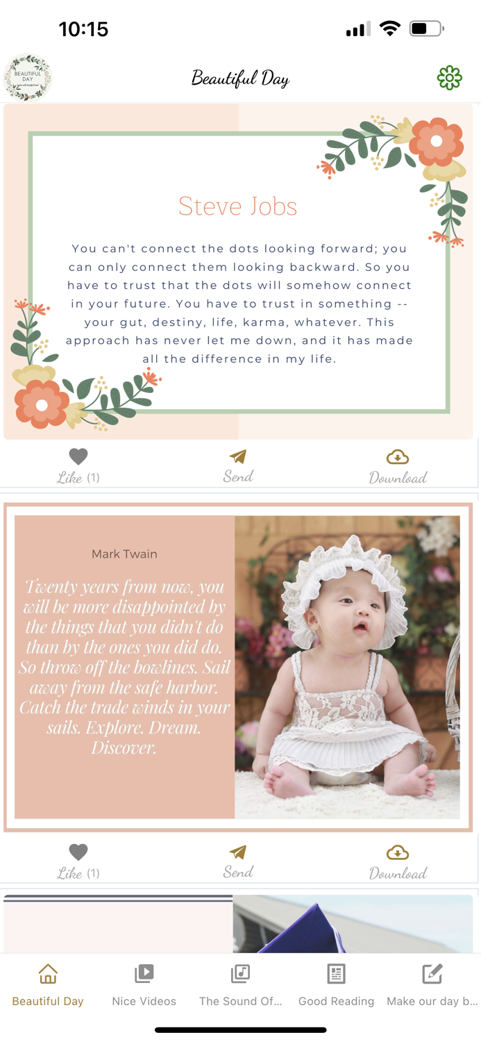 Beautiful Day and Beautiful Mind