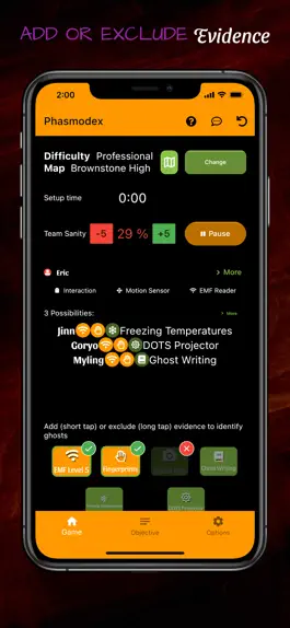 Game screenshot Phasmodex Phasmophobia helper hack