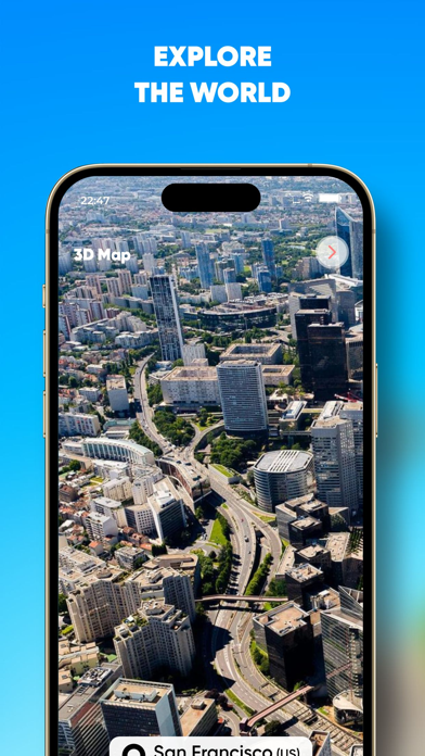 3D Maps - World View Screenshot