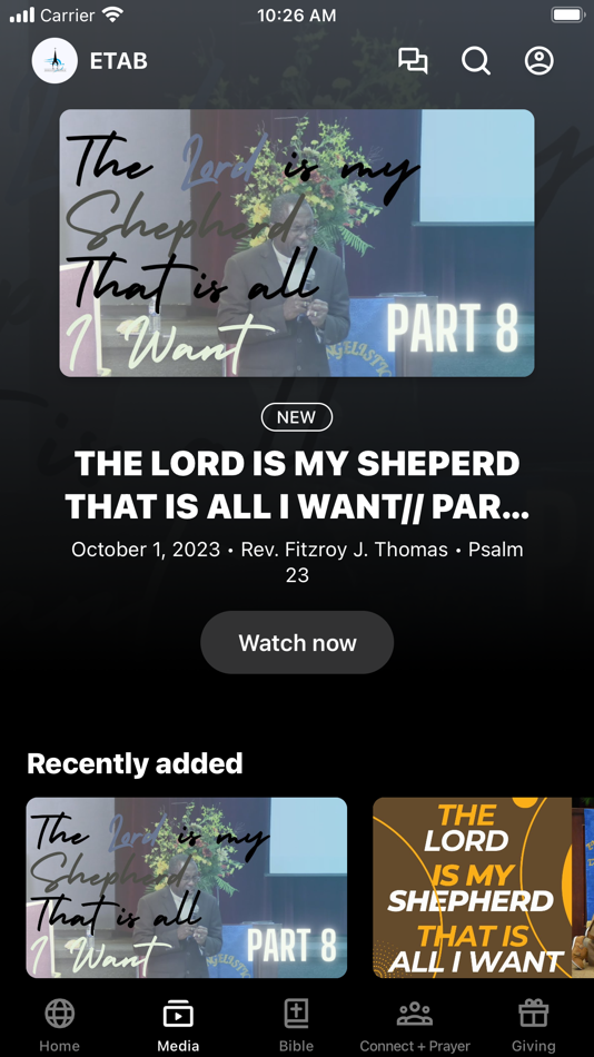 #2. Evangelistic Tabernacle (iOS) 由: EVANGELISTIC TABERNACLE, INC.