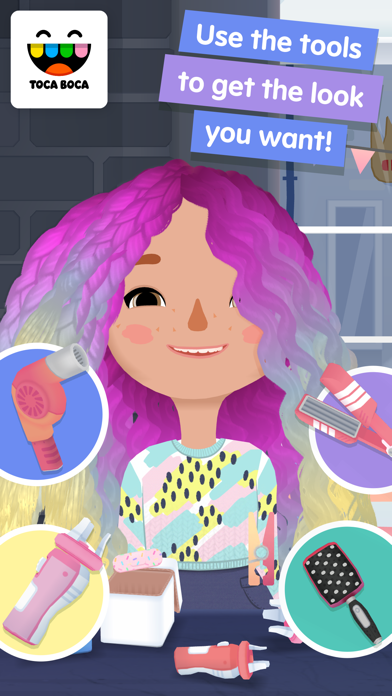 Screenshot 2 of Toca Hair Salon 3 App