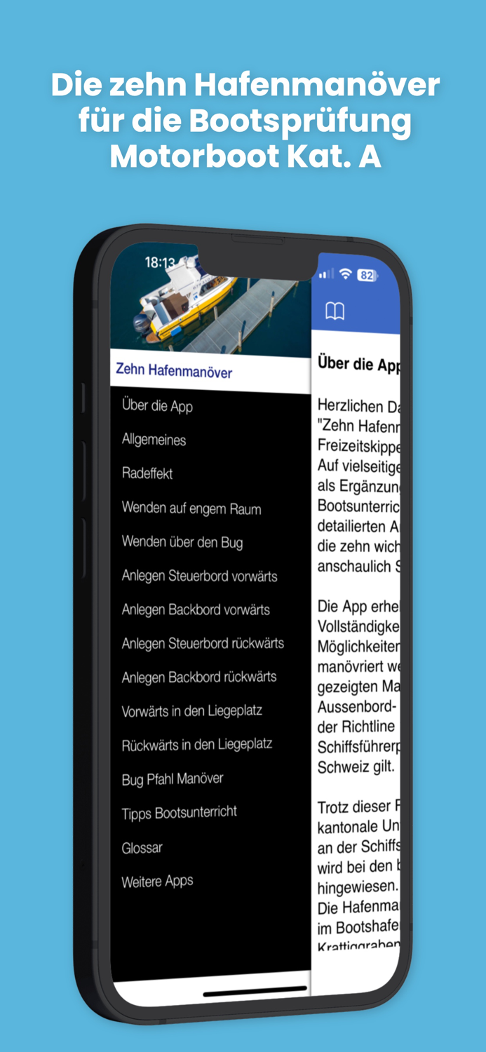 Zehn Hafenmanöver - Motorboot