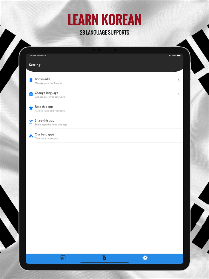 Learn Korean. Speak. Study.