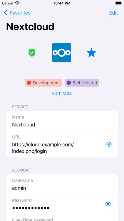 Passwords for Nextcloud screenshot-3