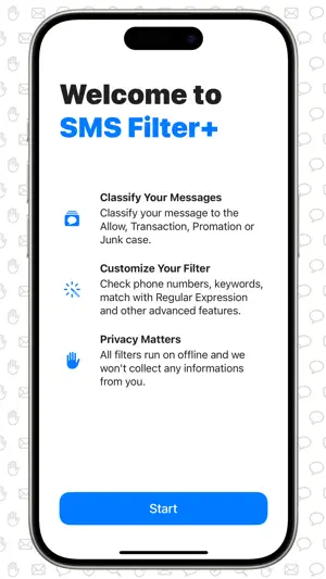 SMS Filter+ screenshot 1