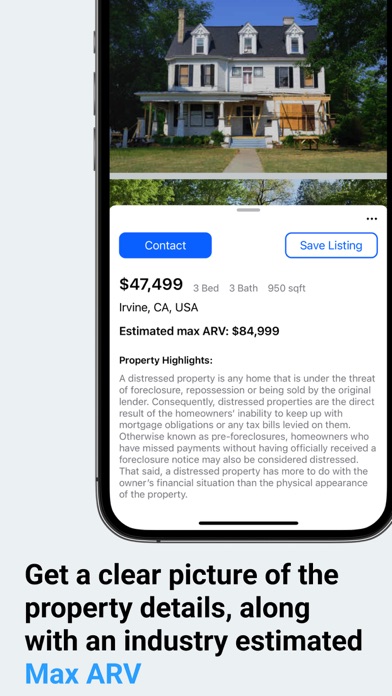 Acquired Real Estate Screenshot