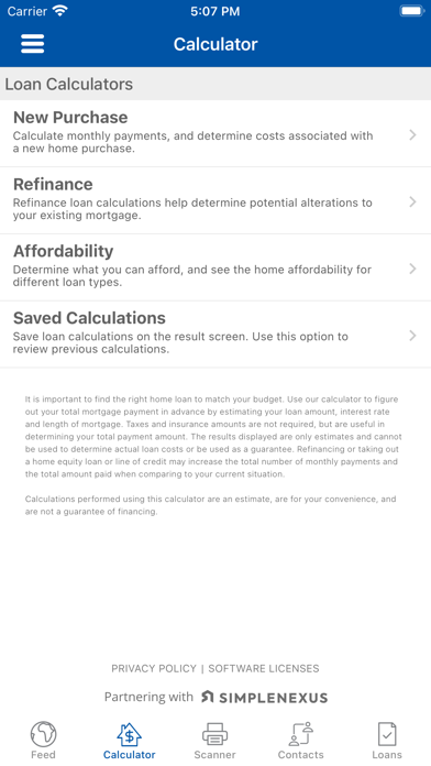 InterWest Mortgage Mobile Screenshot