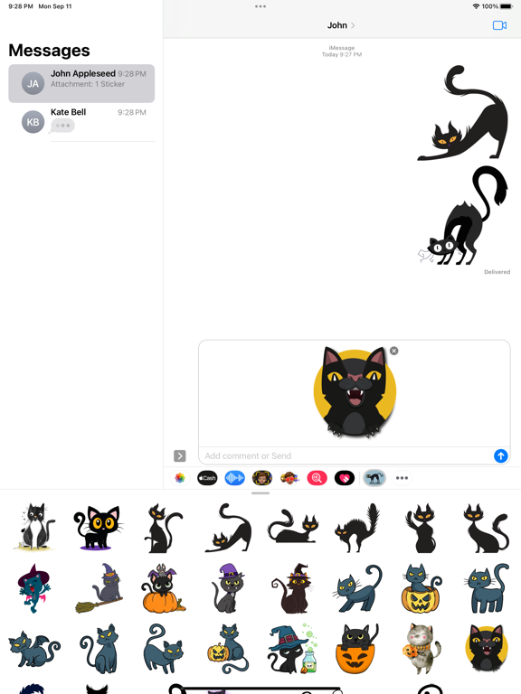 Screenshot #5 pour Spooky Cat Stickers