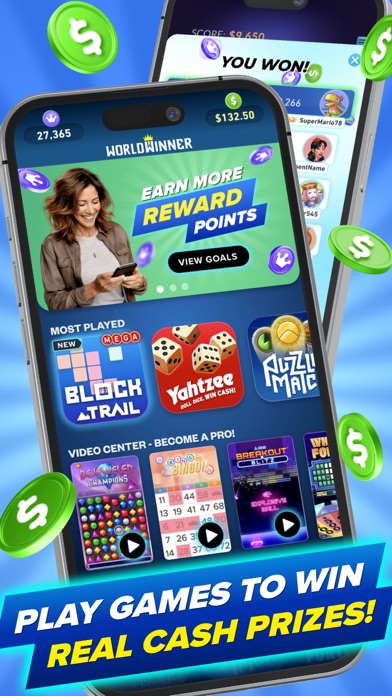 WorldWinner: Play Cash Games Screenshot 1 - AppWisp.com WorldWinner: Play Cash Games Screenshot 1 - AppWisp.com