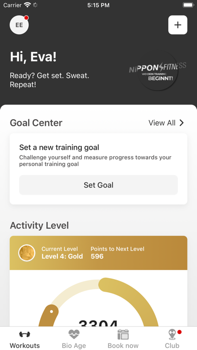 NIPPON FITNESS. Screenshot