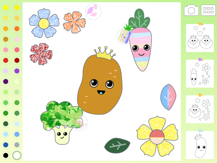 Vegetable Coloring Kid Toddler
