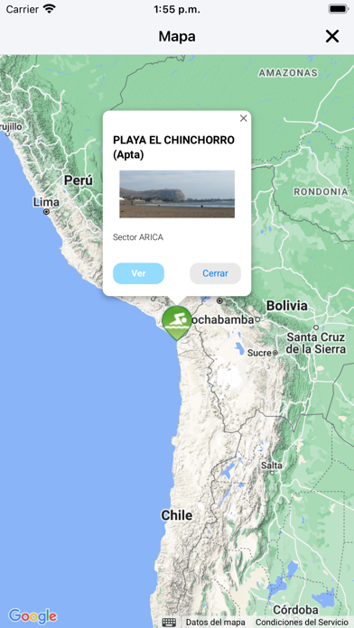 Playas Chile Screenshot