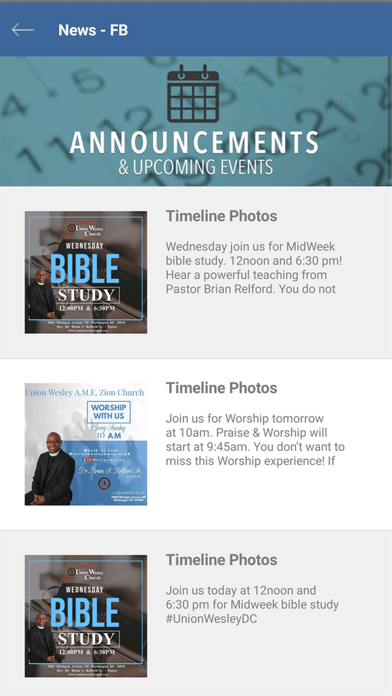 Union Wesley AME Zion Church Screenshot
