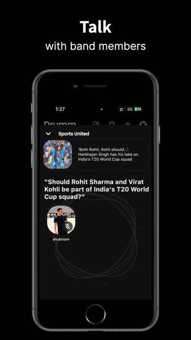 Drumm - Breaking News Social iPhone screenshot 3 - Social Networking app