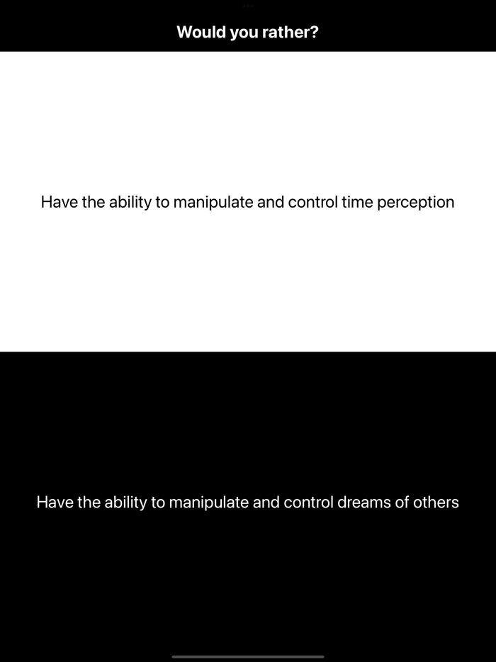 Would You Rather Generator