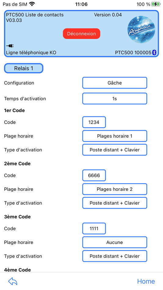 #5. BlueProgPTC500 (iOS) 由: Amphitech