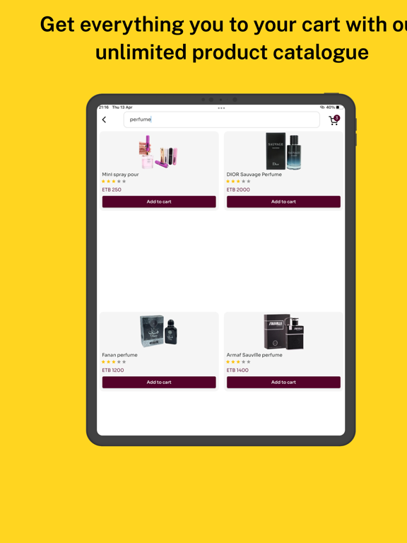 CommercePal iPad screenshot 4 - Shopping app