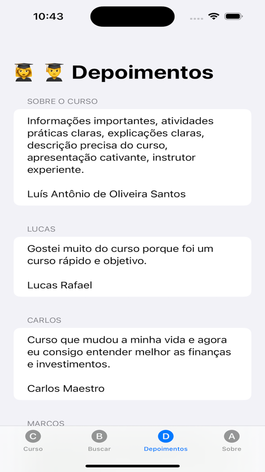 #6. Finanças na prática (iOS) Podle: Mauricio Junior