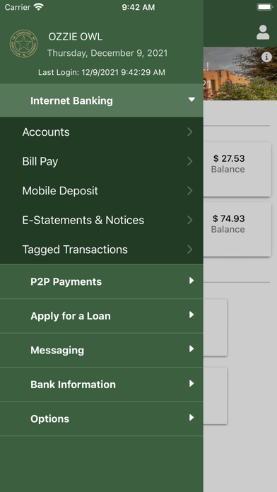 Bank of Ripley Mobile Banking Screenshot