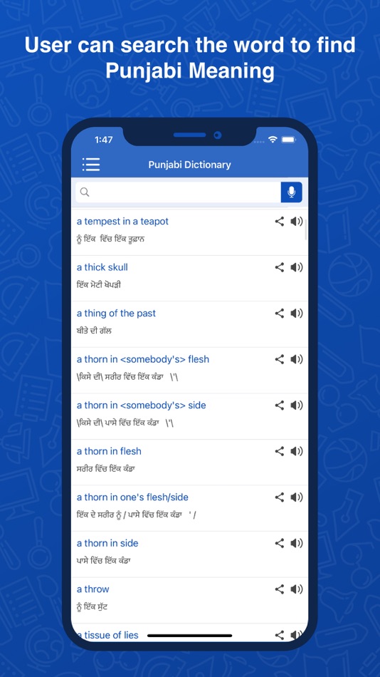 #2. Punjabi Dictionary: Translator (iOS) Podle: Rushikesh Trivedi