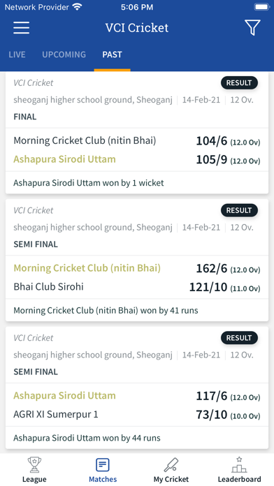 VCI Cricket Screenshot