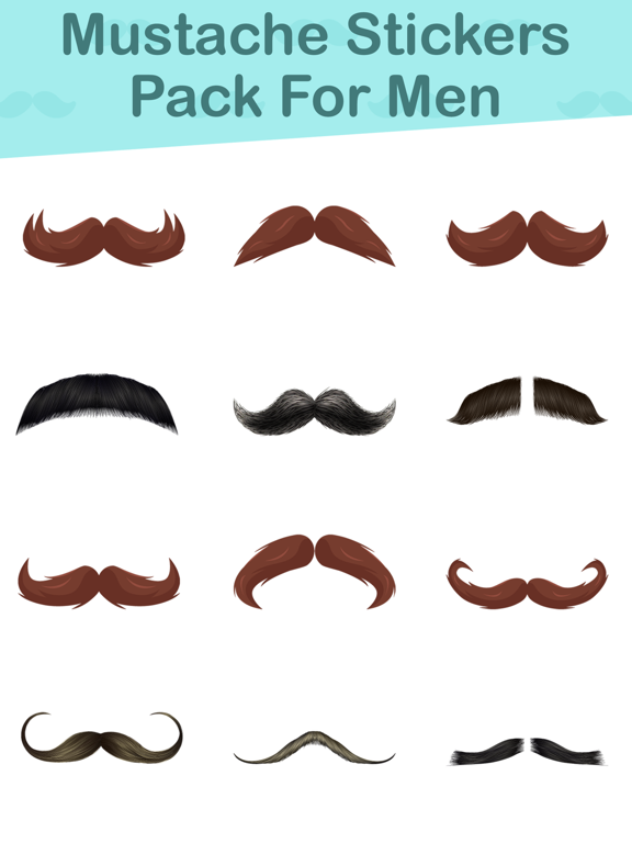 Screenshot #6 pour Mustache Stickers Pack For Men