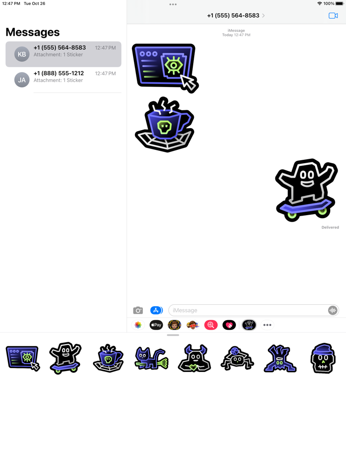 Boo - Spooky Stickers