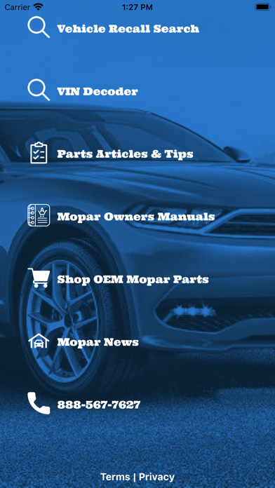 OEM Mopar Parts Screenshot