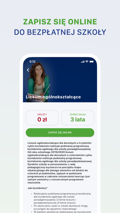 Szkoły COSINUS Screenshot