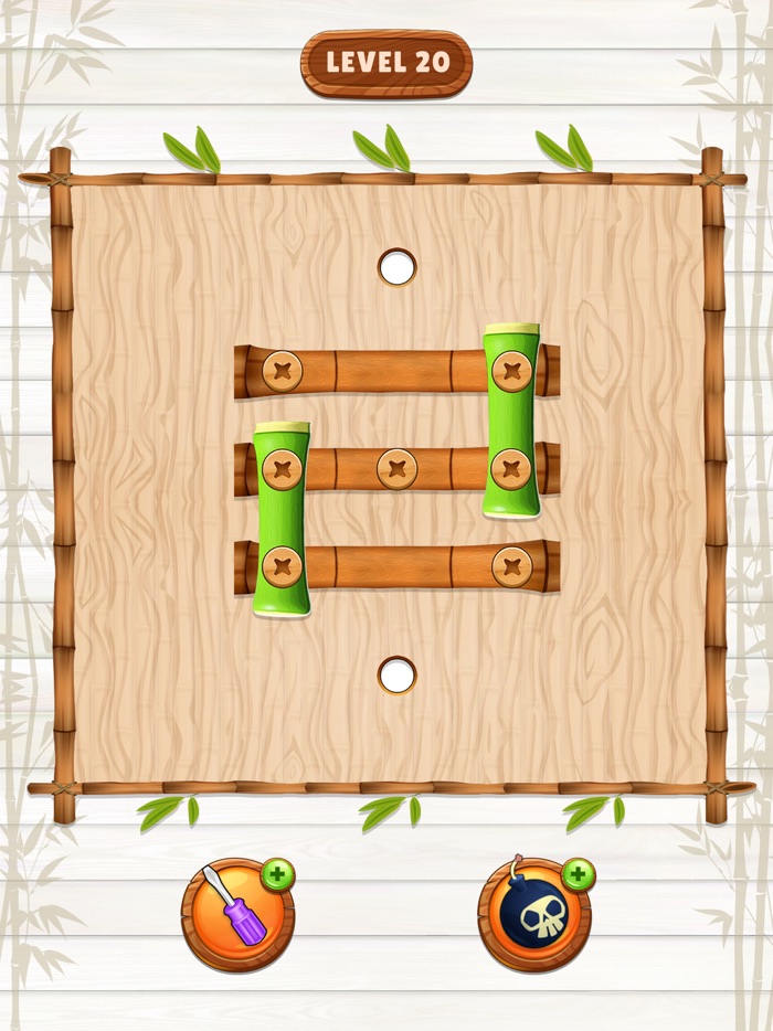 Bamboo Nuts  Bolts Puzzle