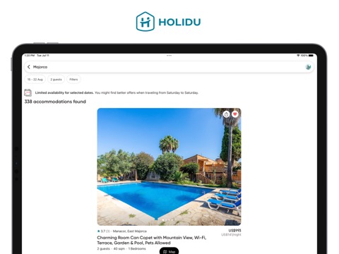 Holidu: Vacation Rentalsのおすすめ画像1