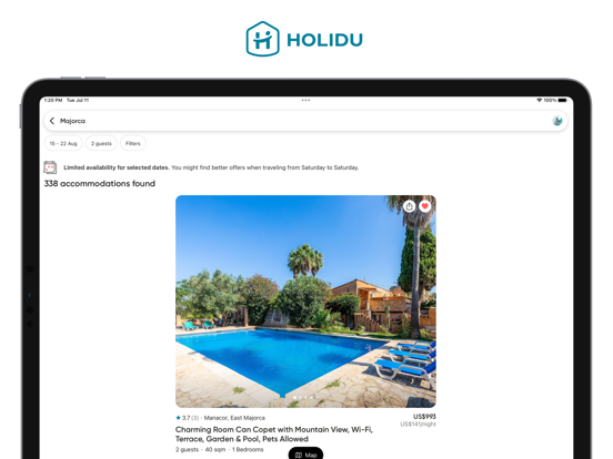 Holidu: Vacation Rentalsのおすすめ画像1