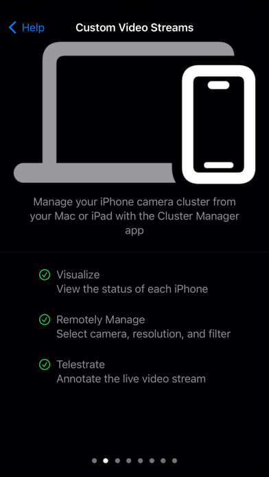 Camera Cluster for iPhone Screenshot
