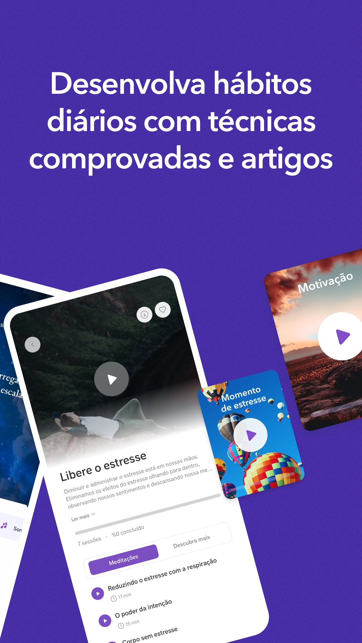 Screenshot do app Meditopia: Meditação, Dormir