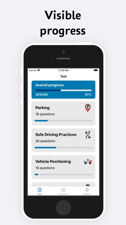 California DMV — practice test screenshot-4