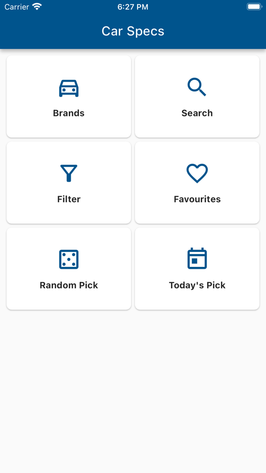 #1. Car Specs Hub (iOS) 来自: Dhiraj Sharma