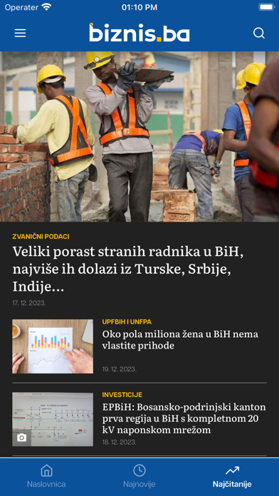 Biznis.ba Screenshot