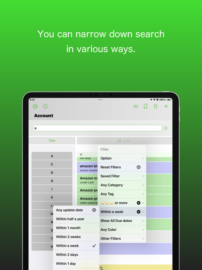 Account - password manager