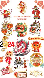 year of the dragon stickers iphone screenshot 1