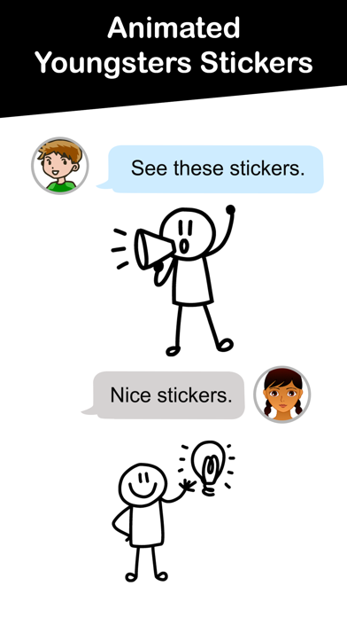 Animated Youngsters Stickers Screenshot
