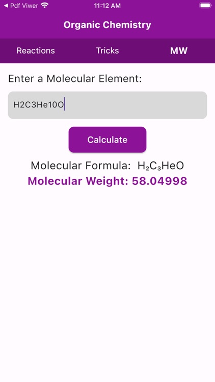 Organic Chemistry & Calculator screenshot-3