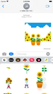 sticker sunflower iphone screenshot 4