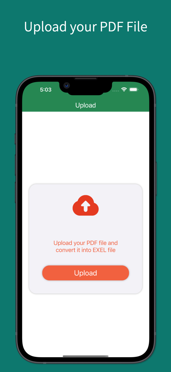 PDF To Excel App