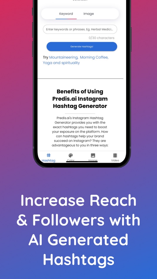 #3. AI Hashatg Generator by Predis (iOS) Podle: Predis AI