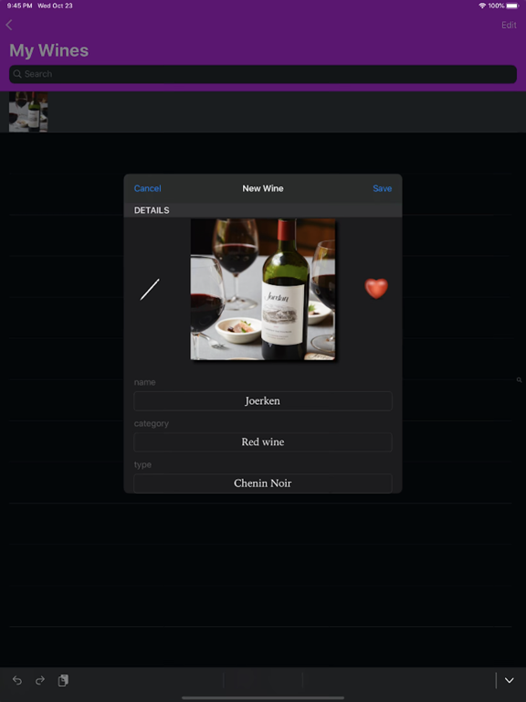 Screenshot #6 pour Winebook