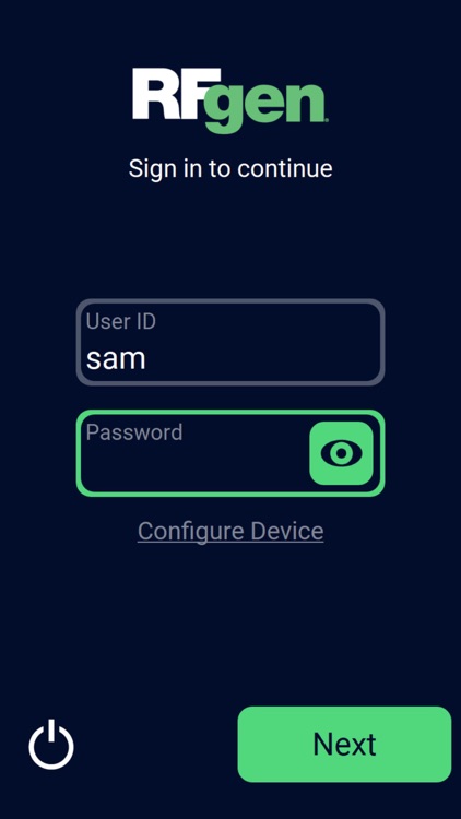 RFgen Mobile Client v5.2.5