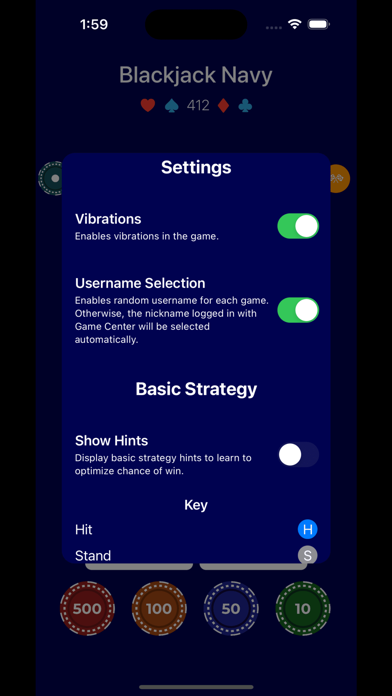 Blackjack Navy Screenshot