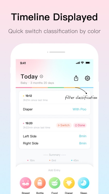 Baby diary - newborn tracker