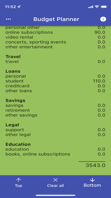 Budget-Planner Screenshot